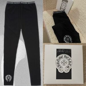 Brand New Chrome Hearts Logo Leggings